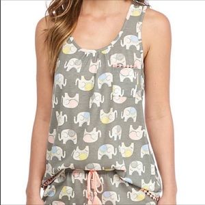 Like new pj couture elephant pajama tank top